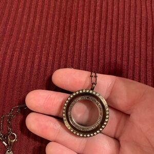 Origami Owl 🦉 OO BEAUTIFUL CHOCOLATE LOCKET WITH CHOCOLATE CHAIN